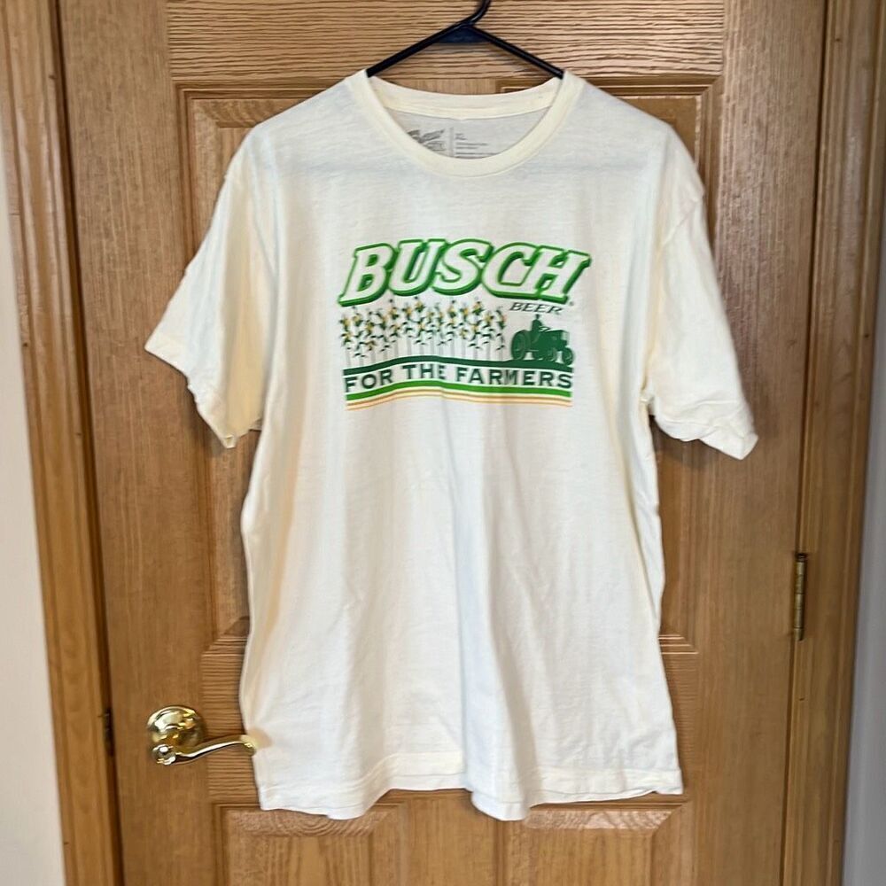 Busch For The Farmers‎ Beer T-Shirt Size XL